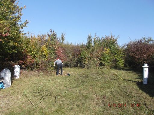 An der Bergstation an einem goldenen Herbsttag