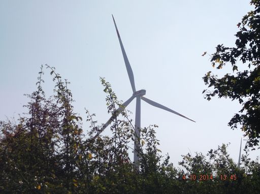 Windräder ganz in der Nähe, 5 an der Zahl
