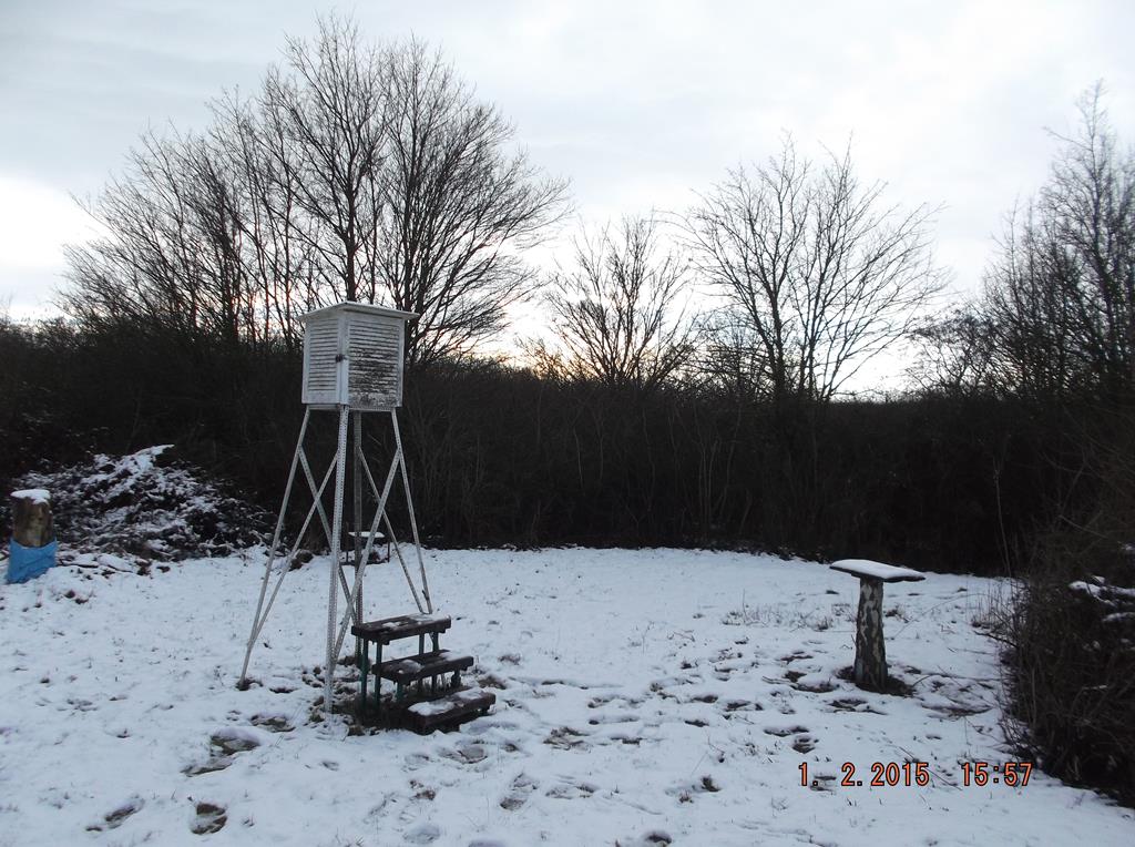 Ansicht der Heimstation im Winter 2015