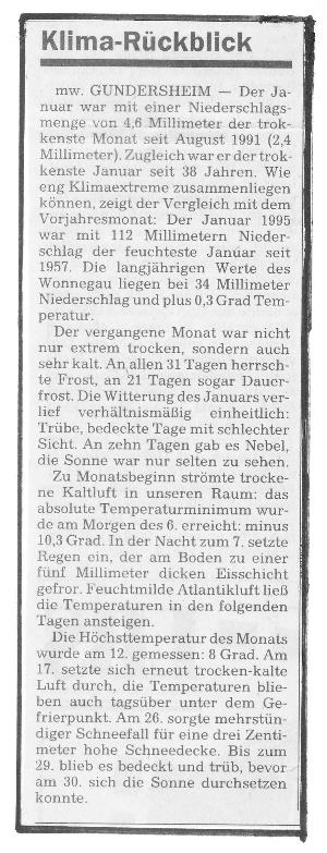 Wormser Allgemeine Zeitung vom 03.02.1996