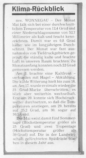 Wormser Allgemeine Zeitung vom 01.06. 1996