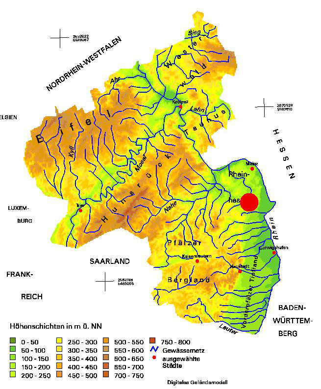 DEM of the Rhineland-Palatinate